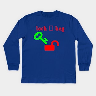 Lock And Key Kids Long Sleeve T-Shirt